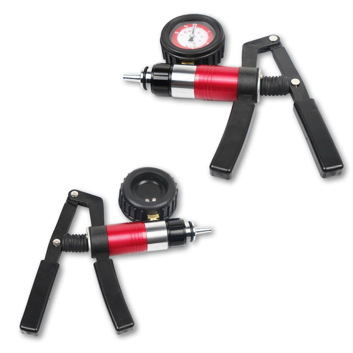 Solidspare 21pcs Hand Held Vacuum Pressure Pump Tester Brake Fluid Bleeder Bleeding Tool US