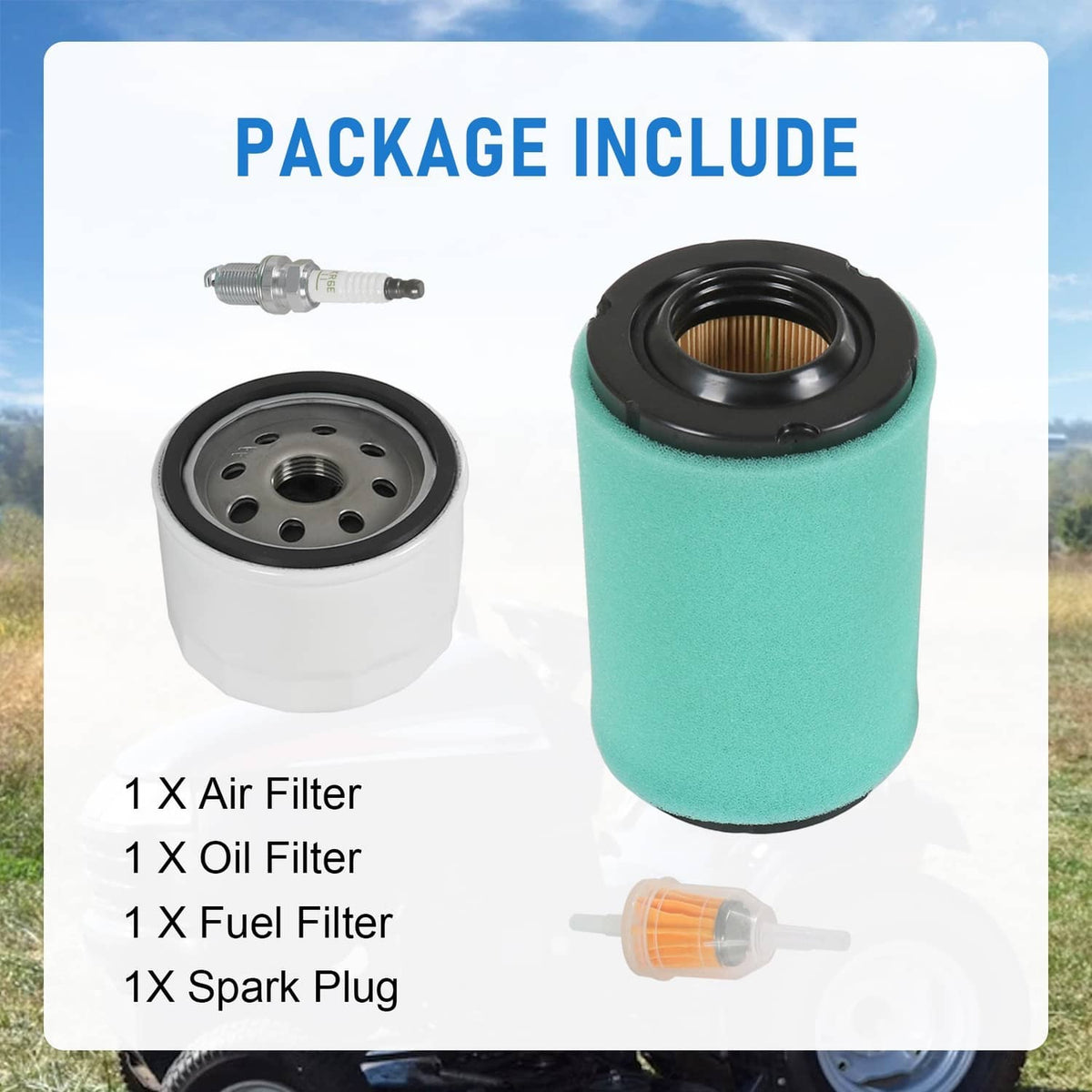 Solidspare For Cub Cadet XT1 LT42 Kohler 5400 Series 22 883 01-S1 Air Filter Oil Change Kit