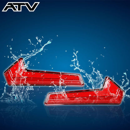 Solidspare Red TAIL LIGHTS PAIR (2) For Polaris RZR 1000 XP TURBO (S)  2019 2020 2021 2022