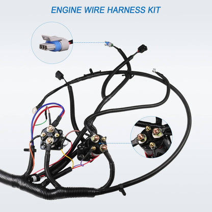 Solidspare Engine Wiring Harness W/O Calif For 99-01 F350 F250 Powerstroke Diesel Auto 7.3L