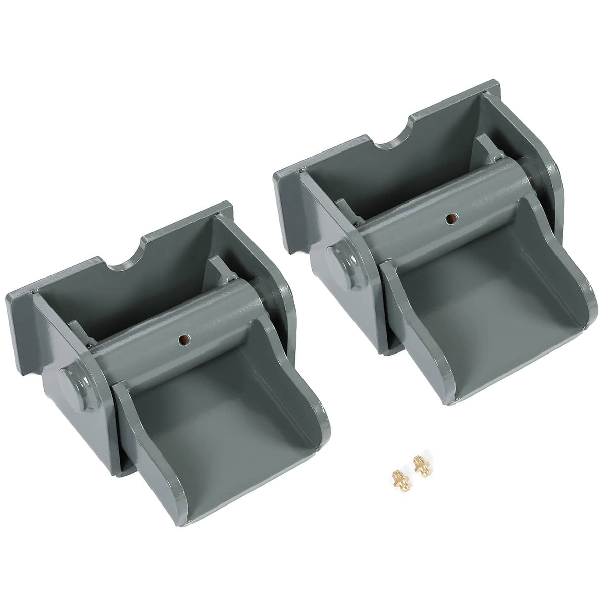 Solidspare 2pcs Dump Truck Trailer Hinges Body Heavy Duty Steel Weld on Powder Coated