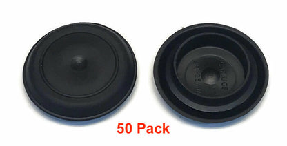 (50) 1" Inch Black Rubber FLUSH MOUNT HOLE PLUG - Sheet Metal Auto Body Panel