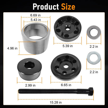 Solidspare New Bushing Installation Tool For Hendrickson Vantraax Narrow Bushing TRB5914-T