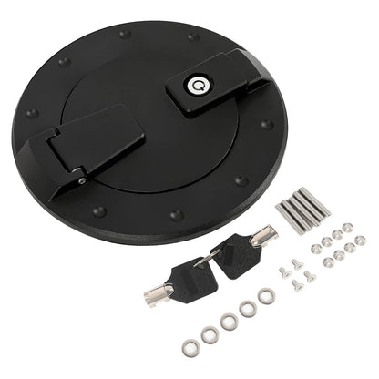 Solid Spare For Hummer H2 2003-2009 Locking Fuel Door Gas Tank Cap Cover ALUMINUM Black New