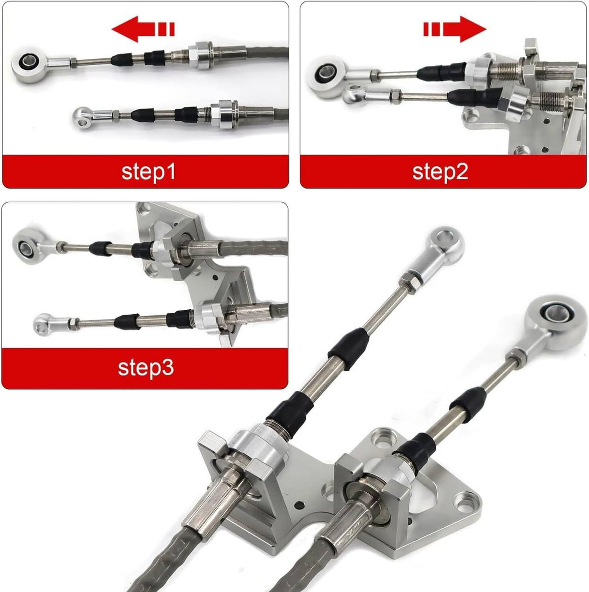 Solidspare Shifter Cable Shift Linkage for Honda Civic 06-11 RSX EK EG K20 K24 K Swap 02-06
