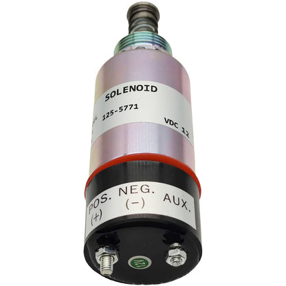 Solid Spare 12V Fuel Shutoff Solenoid for Caterpillar Asphalt Paver AP-1000 9X-5312 AP-1050