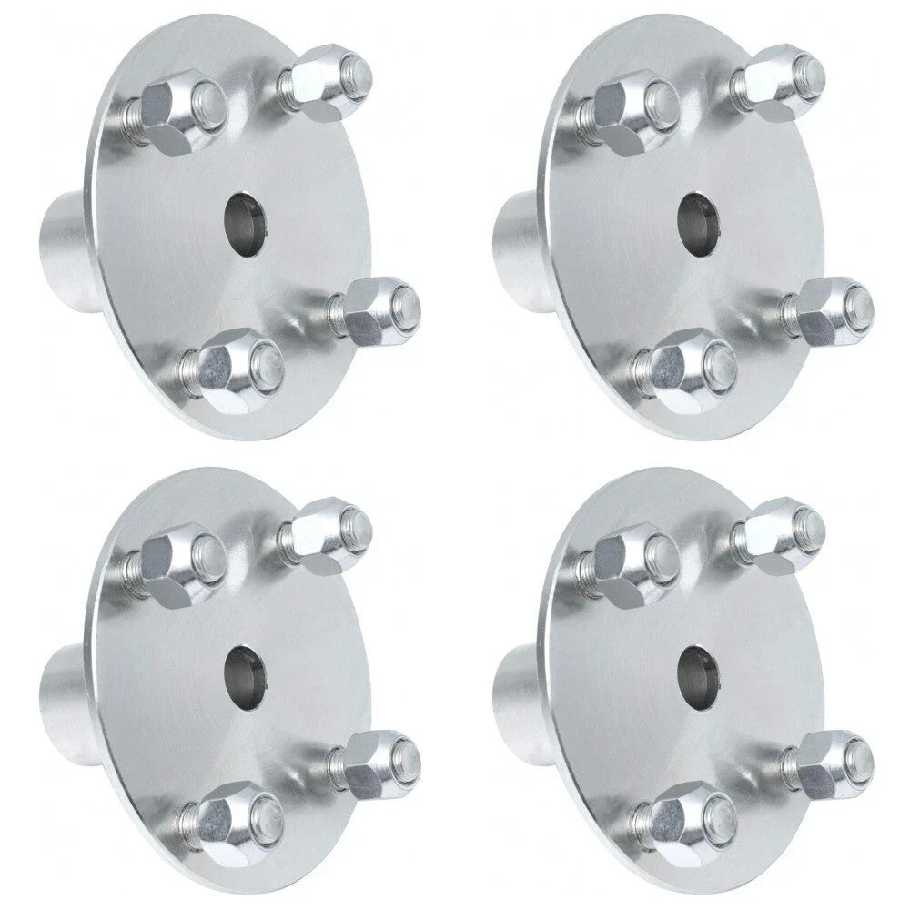 (4) 1" to 3/4" Step-Down Axle Hub 4" x 4" for 1006 Rims 8" x 8.5", 21" x 12.00-8
