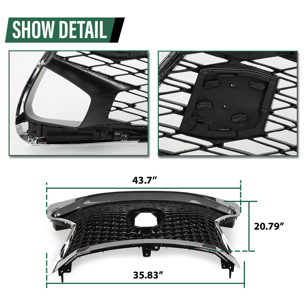 Solid Spare Fit For 2013-2015 Lexus GS GS350 GS450 Conversion to 16+ GS F Front Bumper Kit