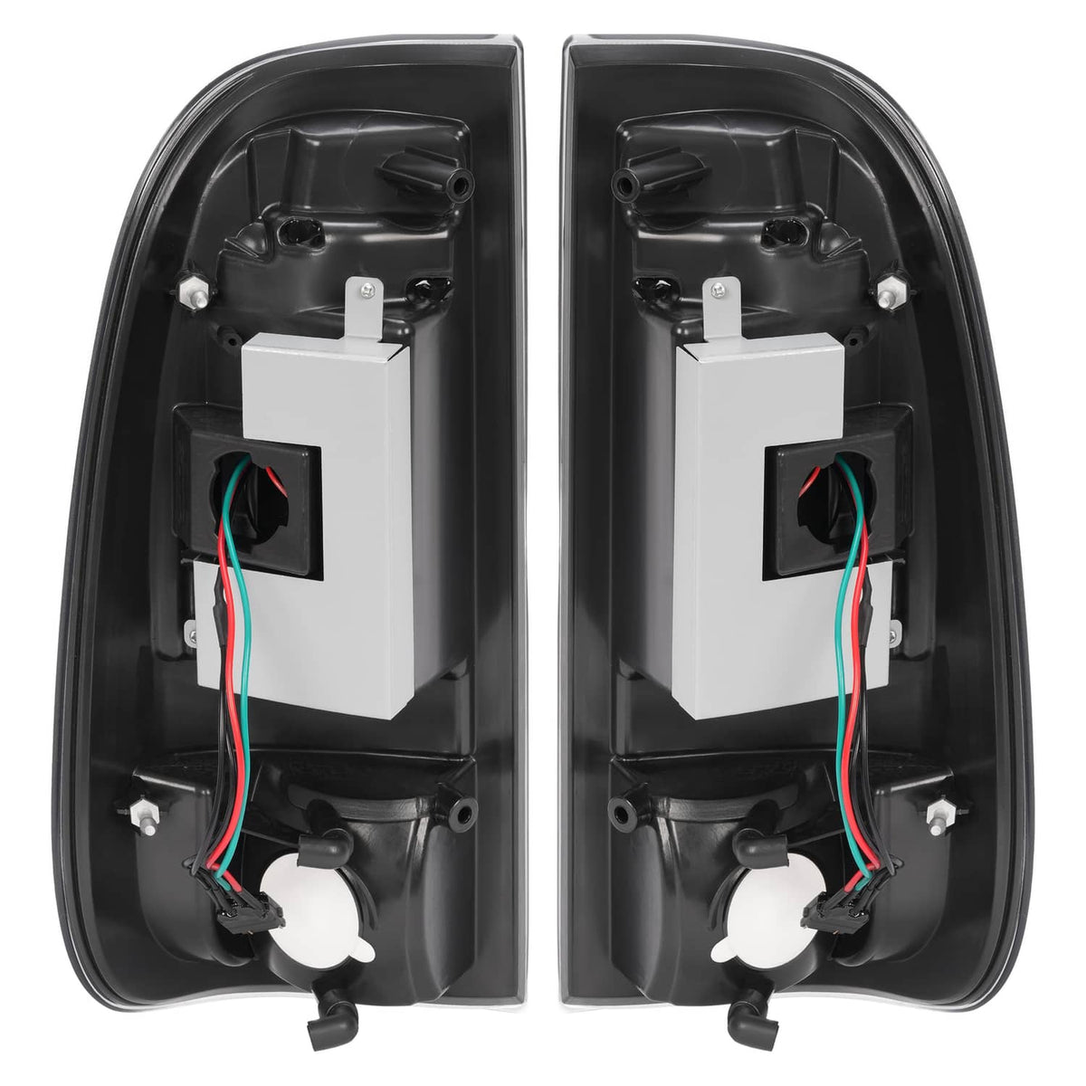 Solid Spare For Ford F250 F350 F450 2008-2016 SD SuperDuty LED Bar Tail Lights Black Smoke