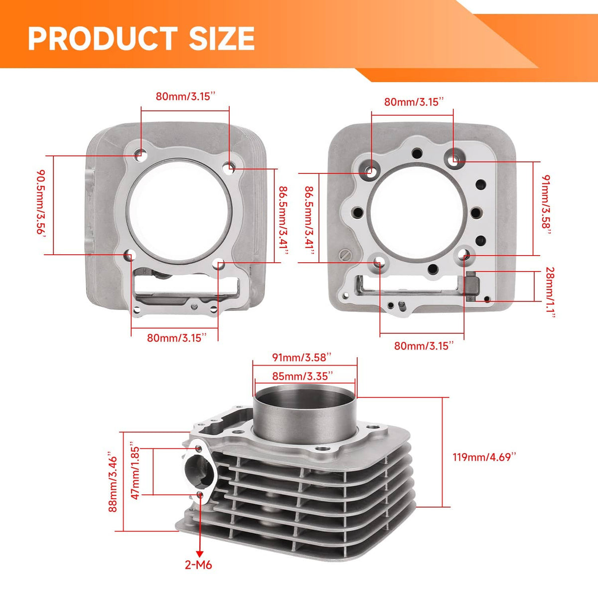 Solidspare For 1999-2008 Honda TRX400EX 85mm Bore Cylinder Piston Top End Kit W/Camshaft