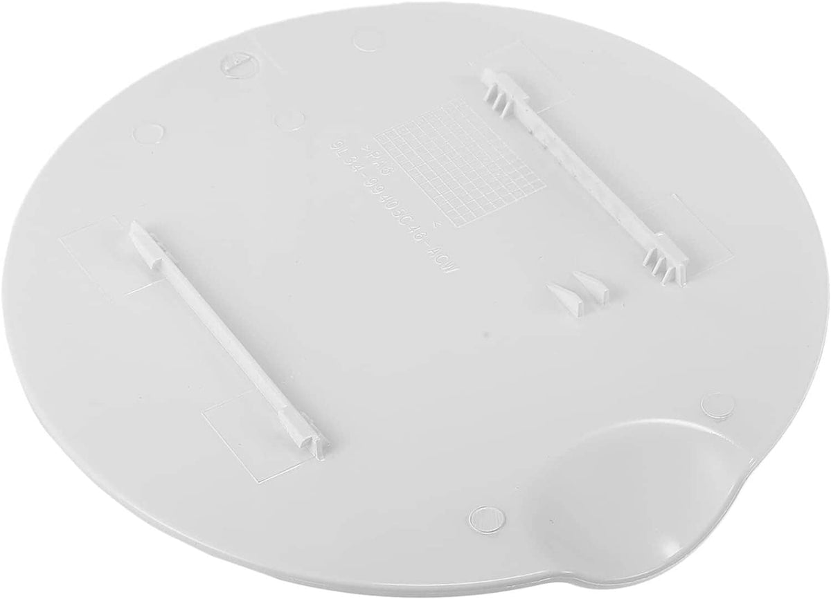 Solid Spare White Fuel Filler Door Tank Lid Cap Gas Cover For 2009 2010 2011-2014 Ford F-150