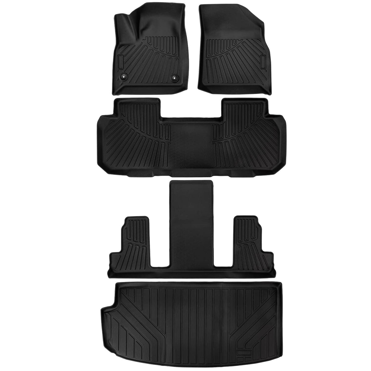 Solidspare Heavy Duty Floor Mats & Cargo Liner For Chevrolet Traverse 7 Seater 2018-2025