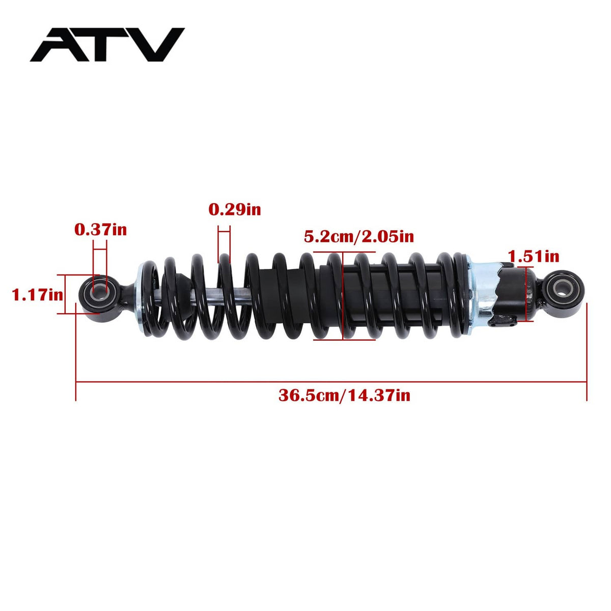 Solidspare 2pcs Left&Right Front Shock 1995-1996 For Honda Fourtrax Foreman 400