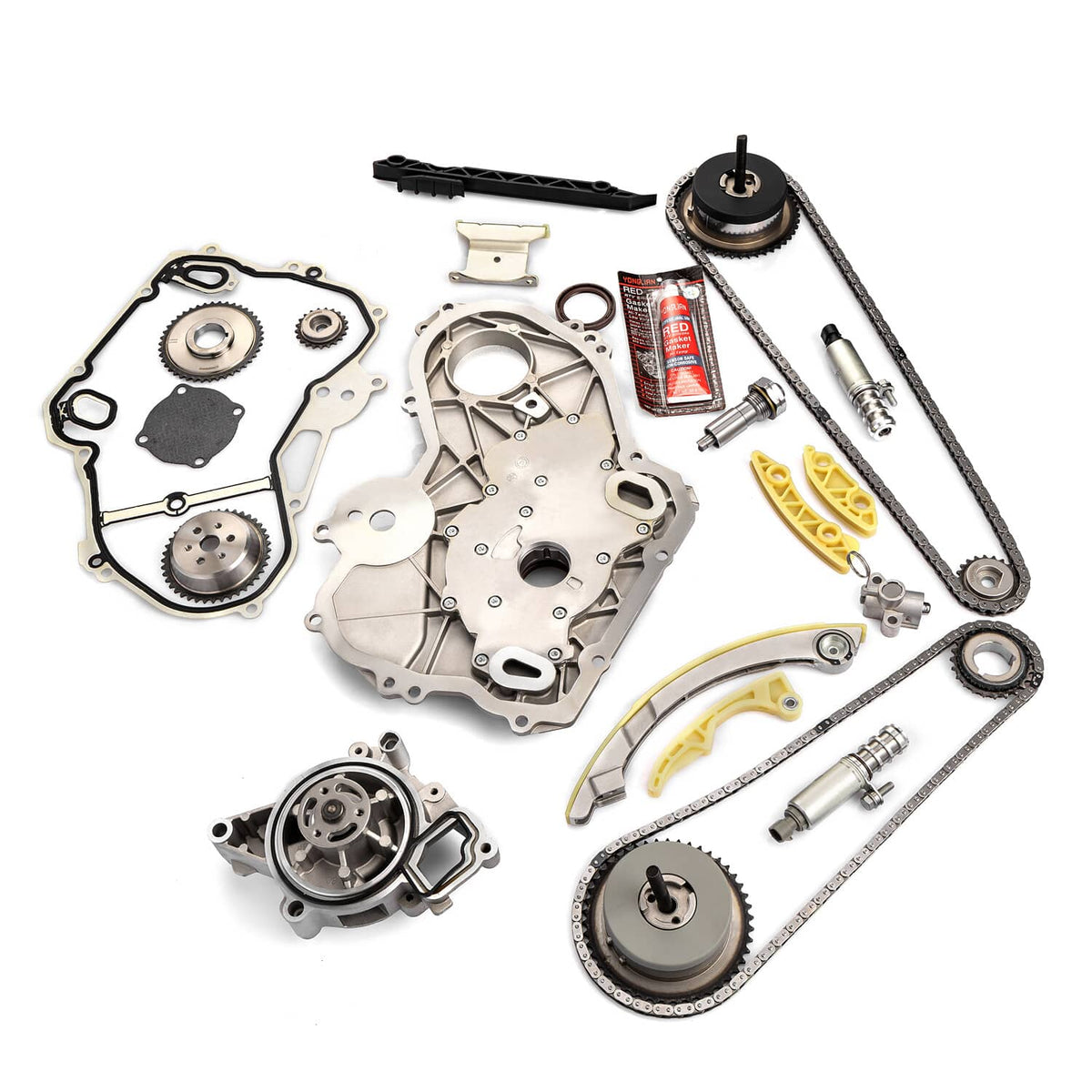Solidspare For GM Terrain Chevy Equinox 2.0L 2.4L Ecotec Timing Chain Kit with Water Pump