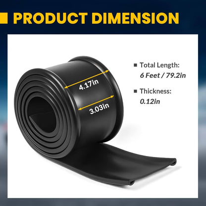 Solidspare 4-Inch Fuel Tank Strap Isolator, Gas Tank Strap Cushion 6ft. for Semi-trailer