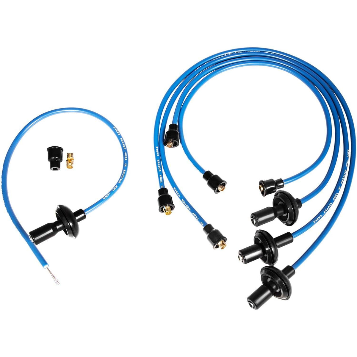 Solid Spare 9407 Blue Ignition Spark Plug Wire Set for Vw Dune Buggy Bug Beetle GHIA Thing