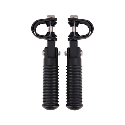 Solidspare Motorcycle U-Clamp Foot Pegs Rests 1"~1-1/4" Highway Engine Crash Bar For Honda