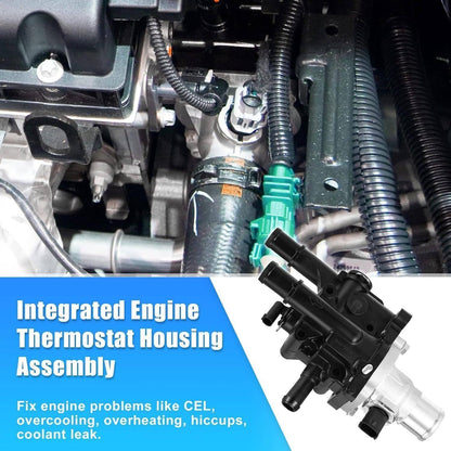 Solidspare Thermostat Assembly Water Outlet for Chevrolet Sonic Cruze Limited 1.8L 25192228