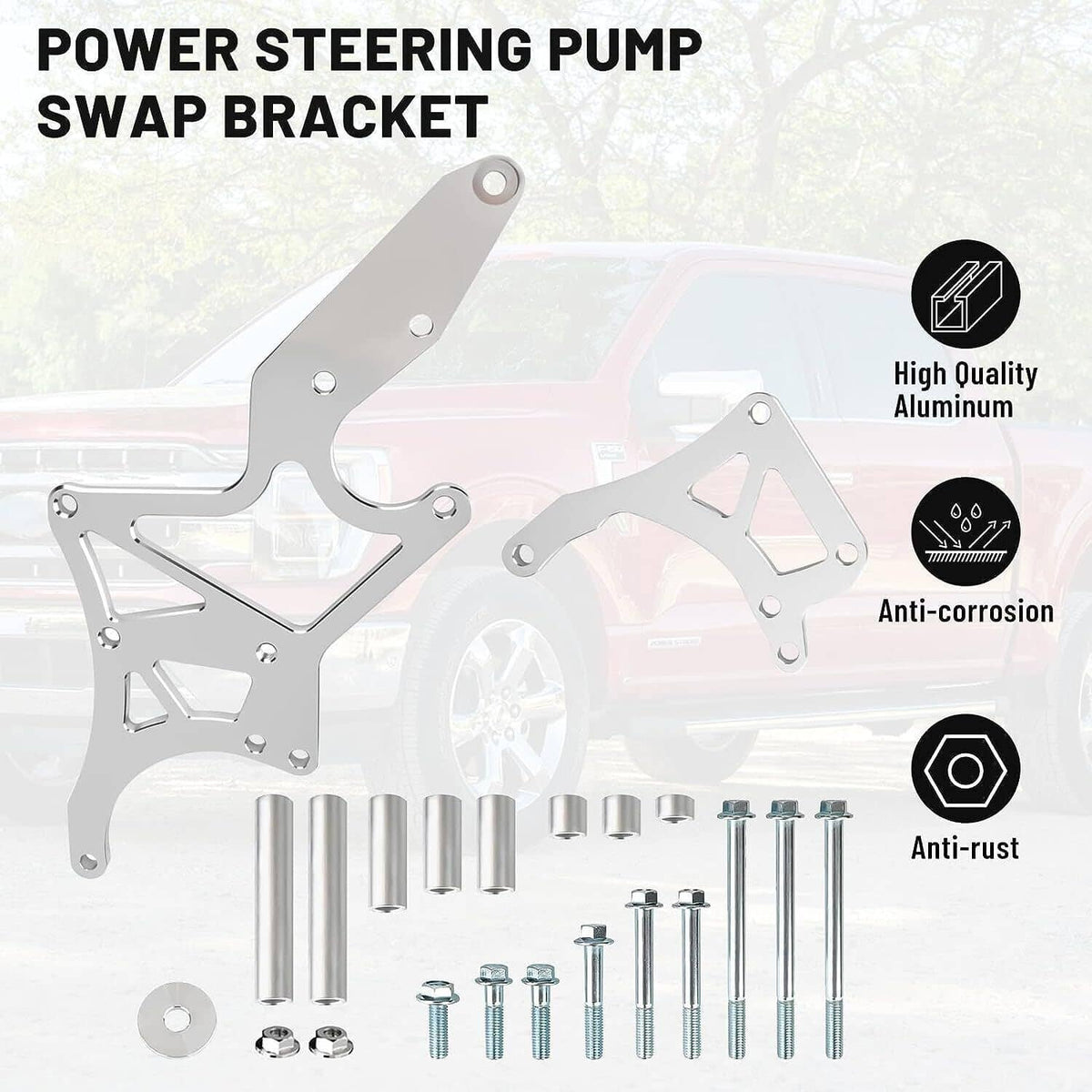Solidspare LS Engine Serpentine Alternator Bracket Power Steering Pump For LS1 LS2 LS3 LS6