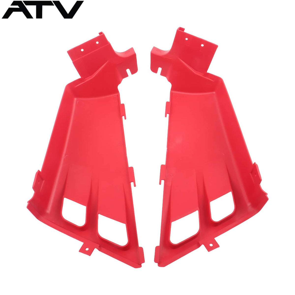 Solidspare Tank Side Outer Plastic Covers Integrated Red Grill For Yamaha Banshee 350 1991