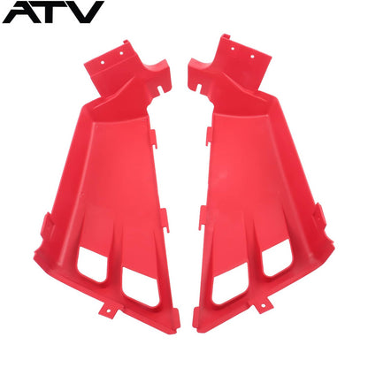 Solidspare Tank Side Outer Plastic Covers Integrated Red Grill For Yamaha Banshee 350 1991