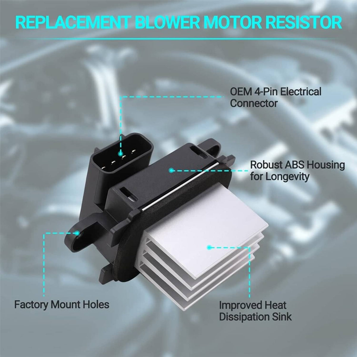 Solidspare Heater Fan HVAC AC Blower Motor Resistor Control Module For Ford F150 Navigator