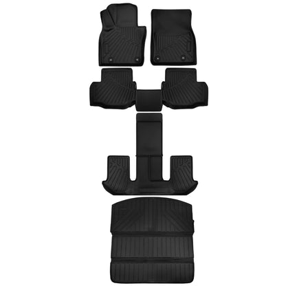 Solidspare Full Set Floor Mats&Trunk Cargo Liner For Mazda CX-90 7 Seaters 3 Row 2024-2025