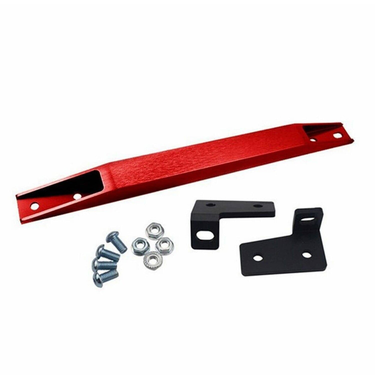 Solidspare Red Rear Lower Control Arm Subframe Brace Tie Bar for 01-05 Honda Civic DX ES EX