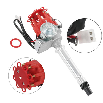 Solidspare Ignition Distributor w/ Cap & Rotor for Chevy SBC BBC 283 305 327 454 350 V8 R2R