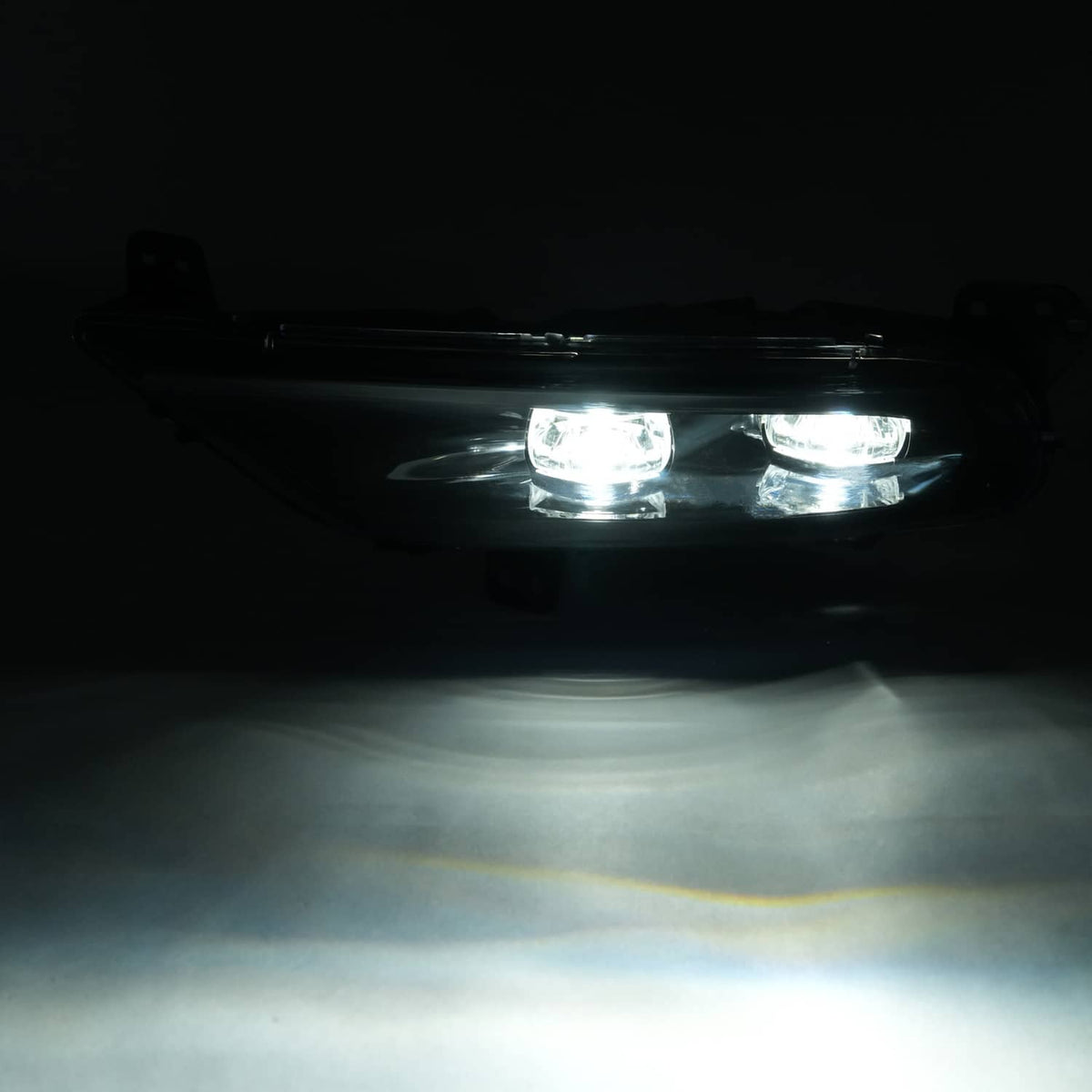 Solid Spare Left Driver Side LED Fog Light Bumper Lamp Clear Lens For Chrysler 300 2015-2024