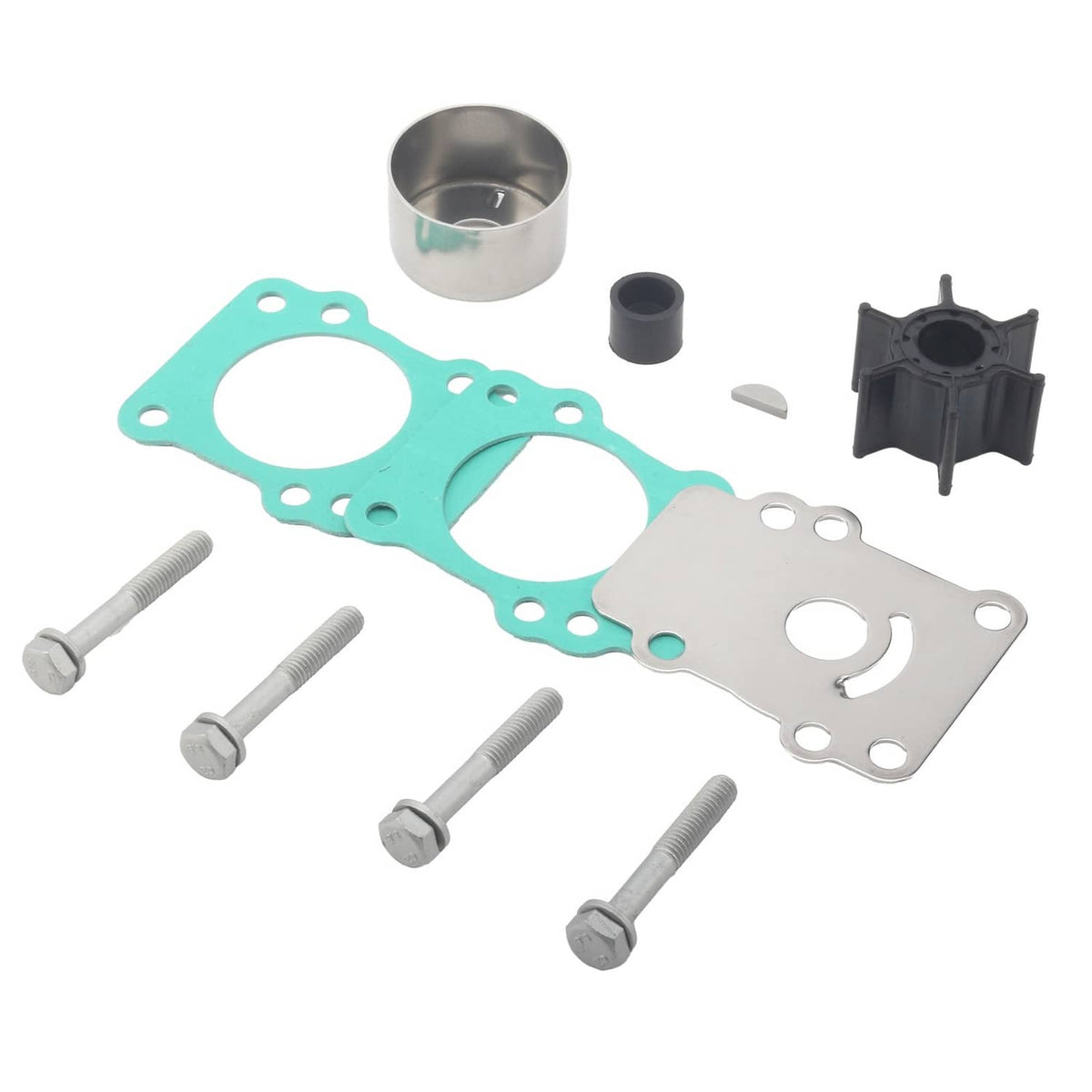 Solid Spare Yamaha 9.9 15 hp 2 Stroke Outboard Water Pump Impeller Kit 682-W0078-A1 18-3148