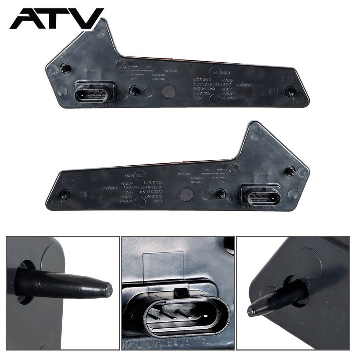 Solidspare Red TAIL LIGHTS PAIR (2) For Polaris RZR 1000 XP TURBO (S)  2019 2020 2021 2022