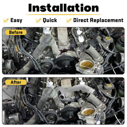 Solidspare New Water Pipe Coolant Pipe Upgrade LR092992+LR090630 Kit for Jaguar Land Rover