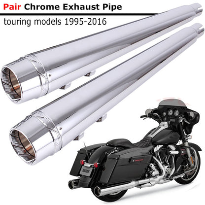 Solidspare for Harley Touring 95-16 Megaphone Slip-On Mufflers Exhaust Pipes Electra Glide