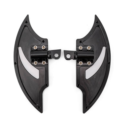 Solidspare Motorcycle Male Mount Foot Pegs Footboards CNC Cut For Harley Softail FL 1986-24
