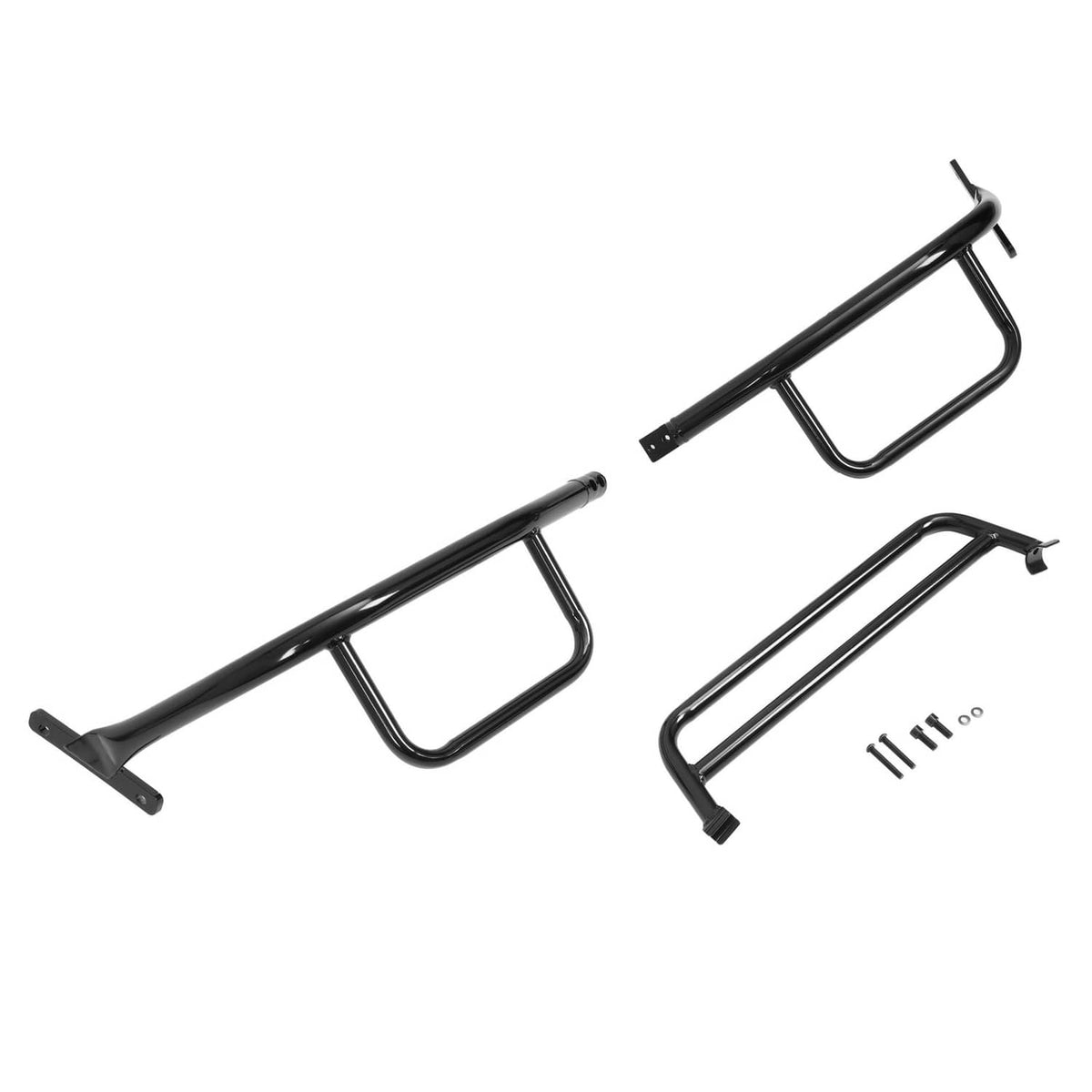 Solidspare Front Brush Guard For E-Z-GO ST350 1996-Up Golf Cart Black Steel Powder Coated