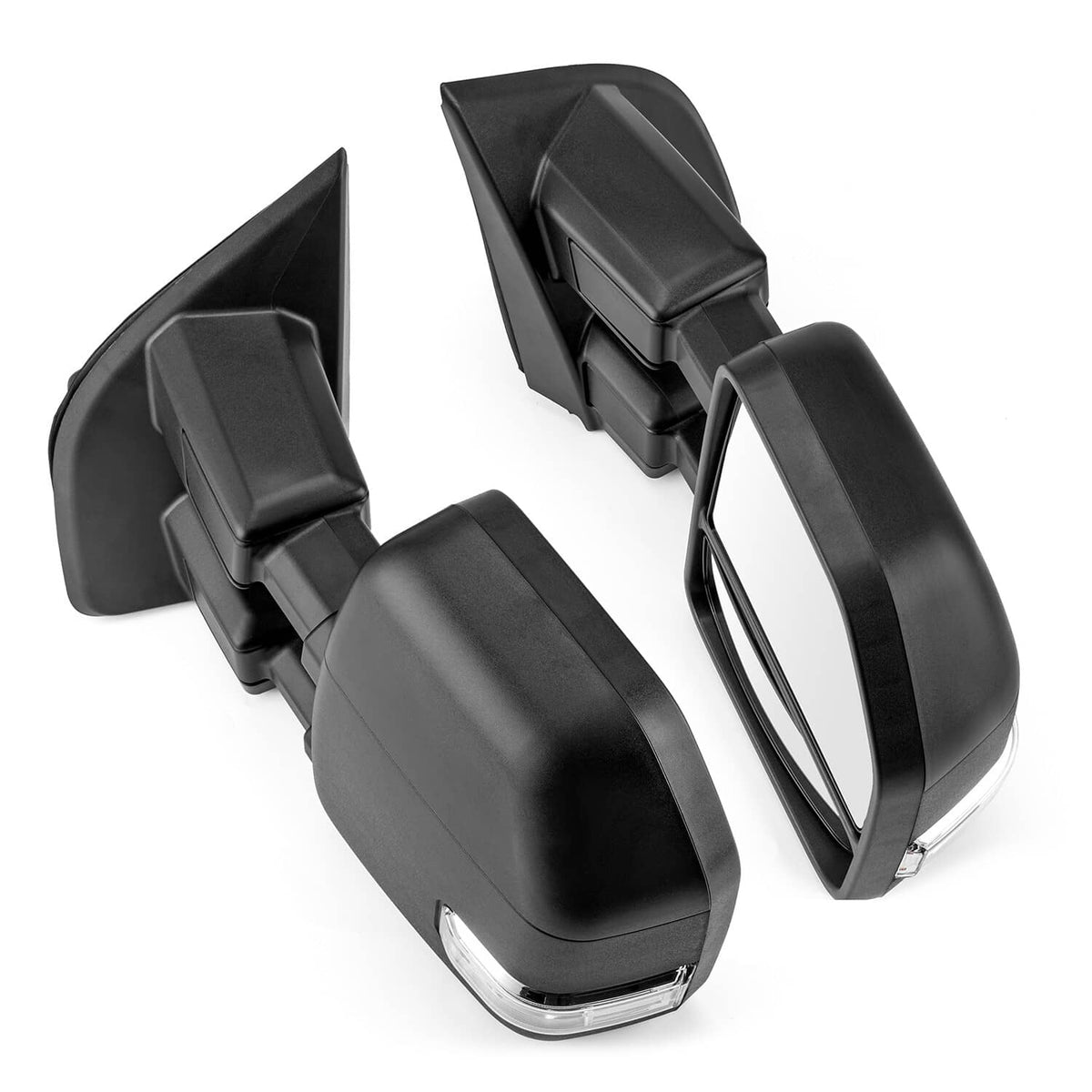 Solidspare Set Towing Mirrors Fit For 2017-2019 Ford F250 350 Power Heated LED Turn Signal
