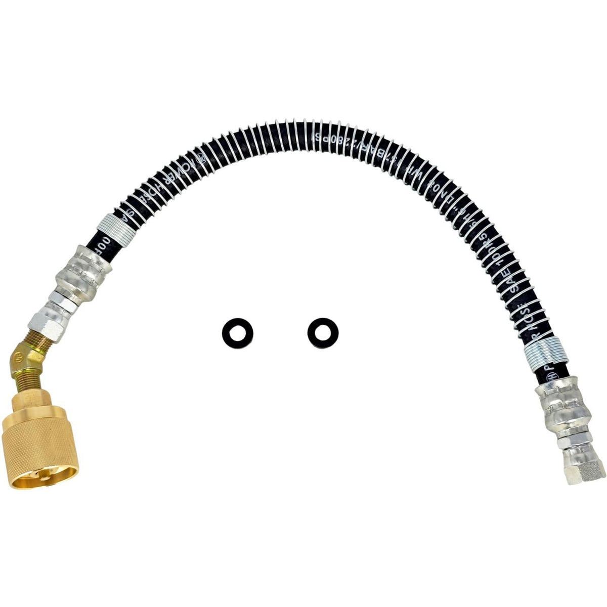 Solid Spare Universal Forklift Propane LPG Hose 18" w/Female Tank Connector