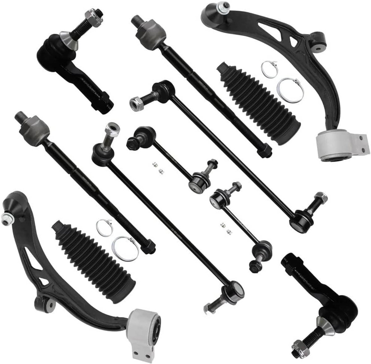 Solidspare 12x Front Lower Control Arm Ball Joint Tie Rod End For 2011-2017 Ford Explorer