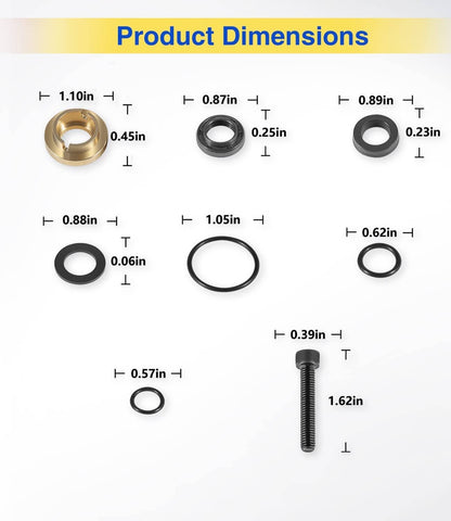 Solid Spare Pressure Washer Seal Kit Set Replace For Briggs & Stratton 190595GS 190711GS