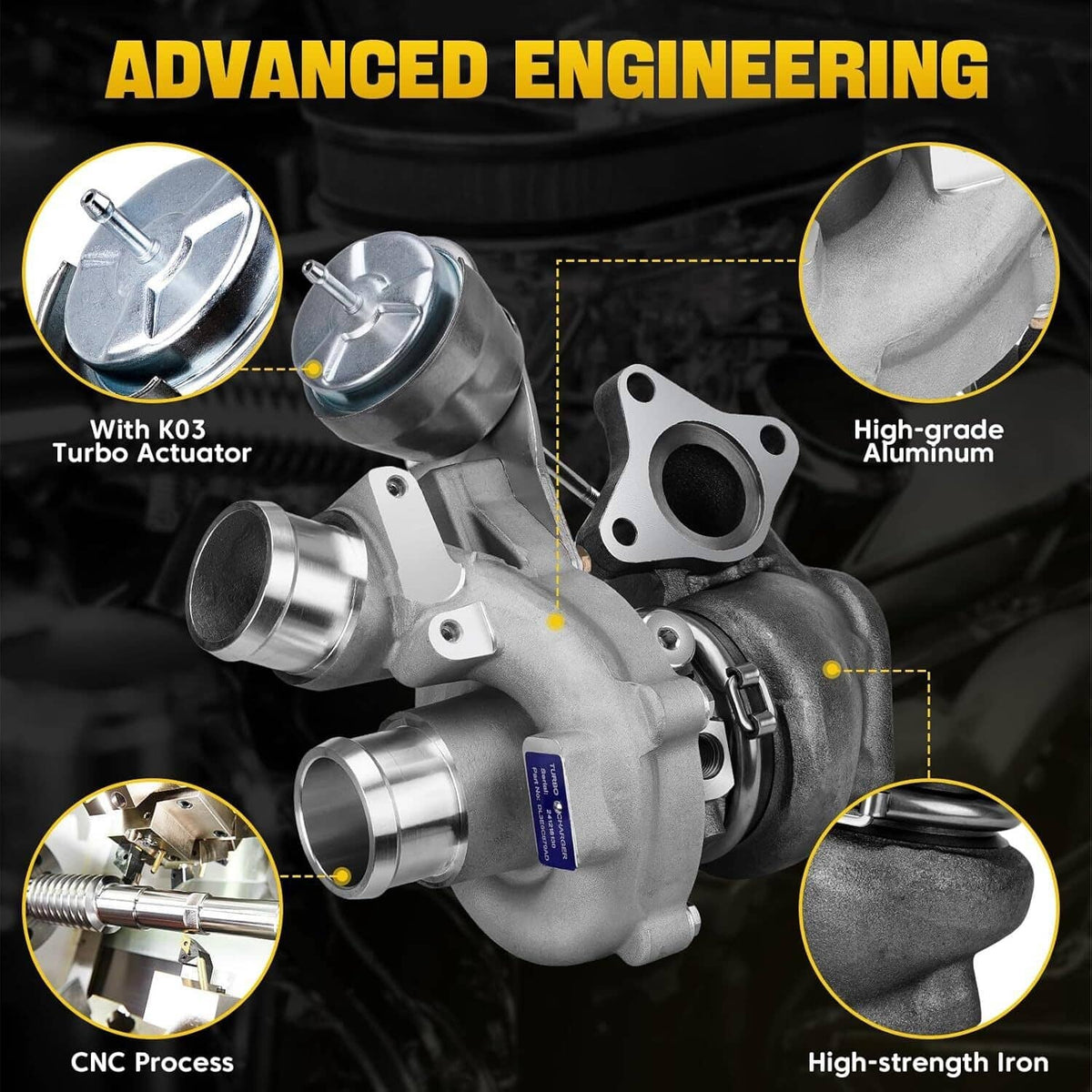 Solidspare New Left+Right Turbo Kit For Ford F150 F-150 Pickup V6 3.5L 2013-16 Turbocharger
