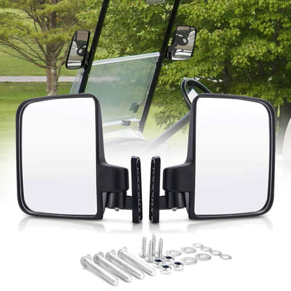 Solidspare Universal Golf Cart Side Mirrors No Drilling Rear View Mirror for EZGO Club Car