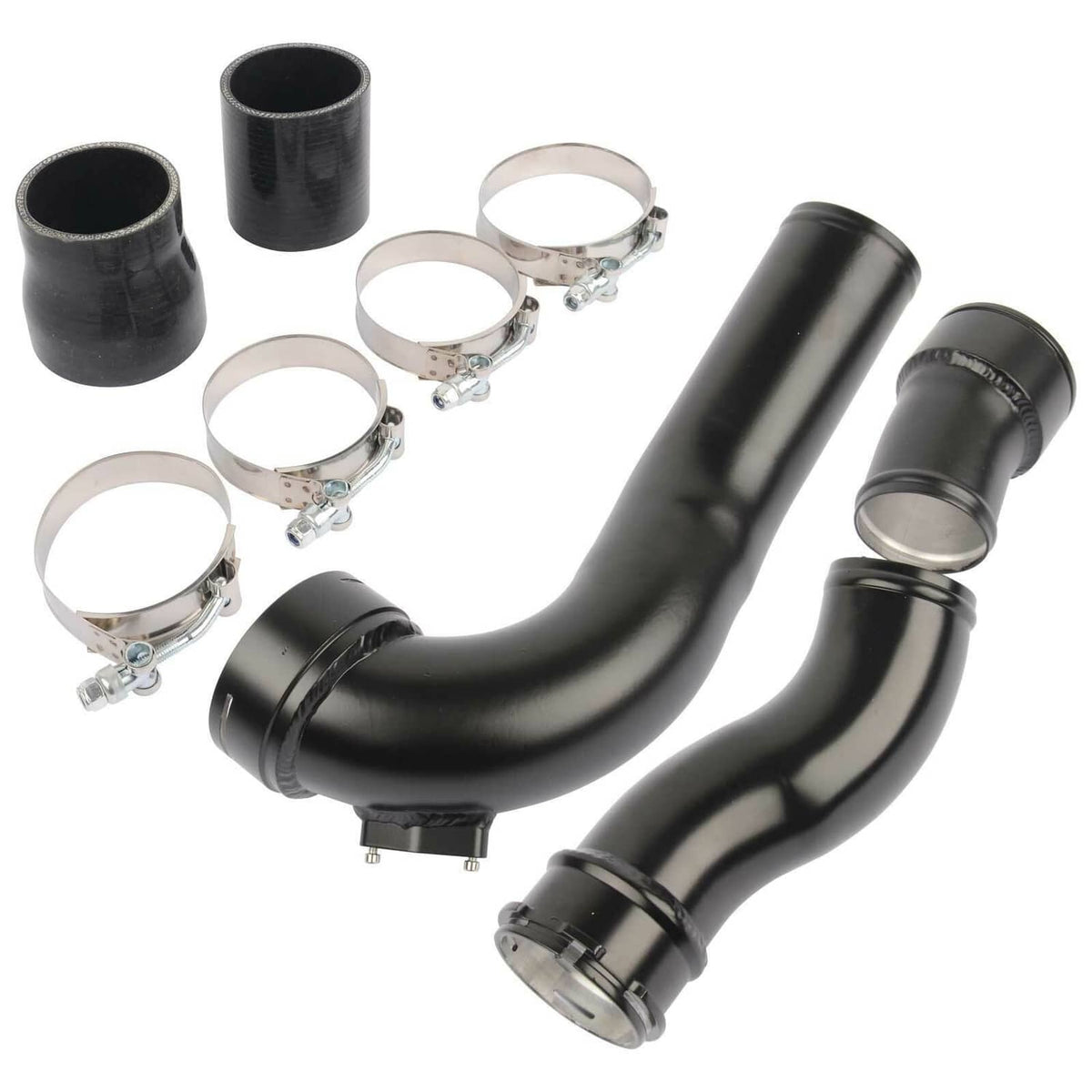 Solidspare Black For BMW 3.0L N55 535i 640i 740i F10 F12 F13 Charge Pipe & Boost Pipe Kit
