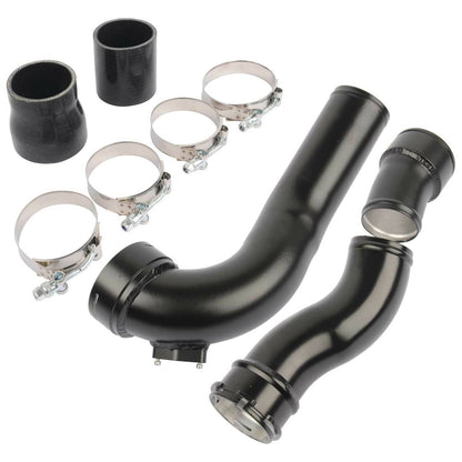 Solidspare Black For BMW 3.0L N55 535i 640i 740i F10 F12 F13 Charge Pipe & Boost Pipe Kit