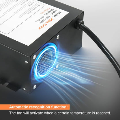 Solidspare 100 AMP RV Power Converter 110V to 12VDC Power Supply Charger 3 Stage Charging