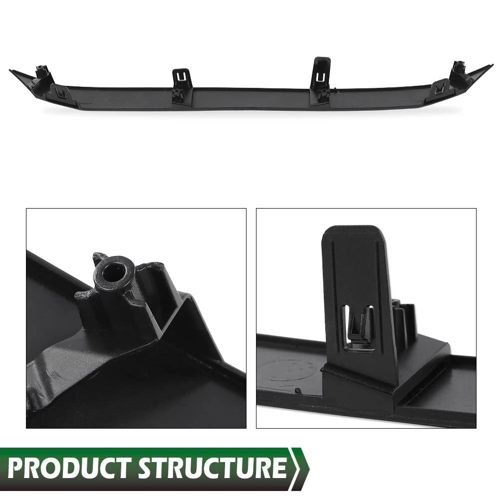 Front Bumper Upper Glossy Black Grille Trim For 2020-2022 Toyota Corolla SE XSE
