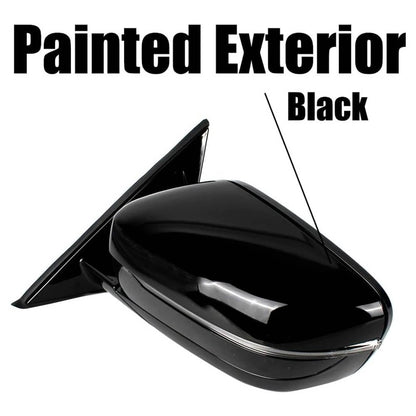 Solidspare New Driver Side Mirror With Blind Spot Black For 2019-2023 BMW 320i 330i 330e