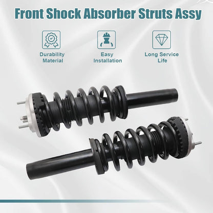 Solidspare 2x Front Shock Absorber Struts Assys Set For Maserati Ghibli M157 AWD 670008897