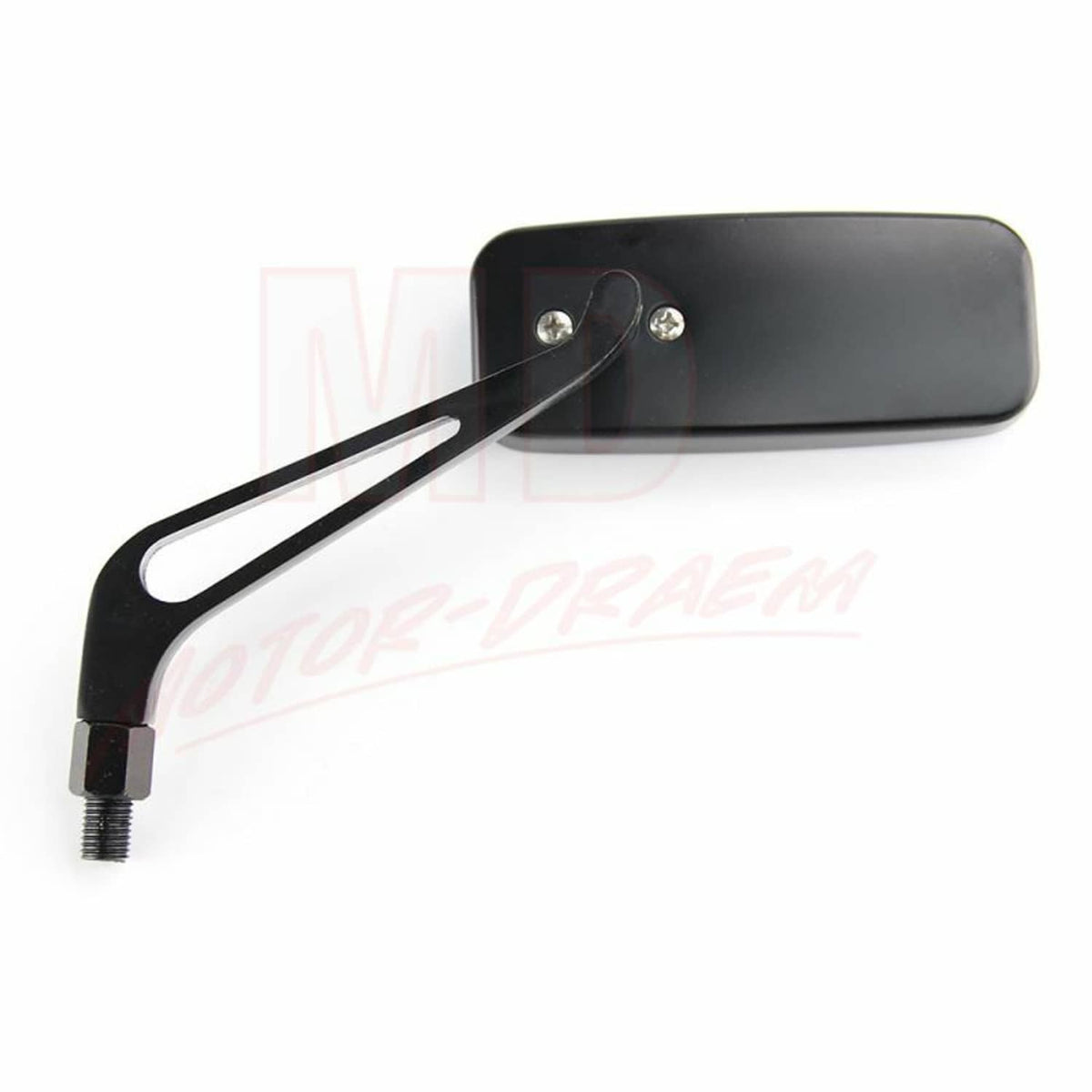 Solidspare Rectangle Motorcycle Rear View Side Mirrors For Harley Honda Yamaha 8mm 10mm