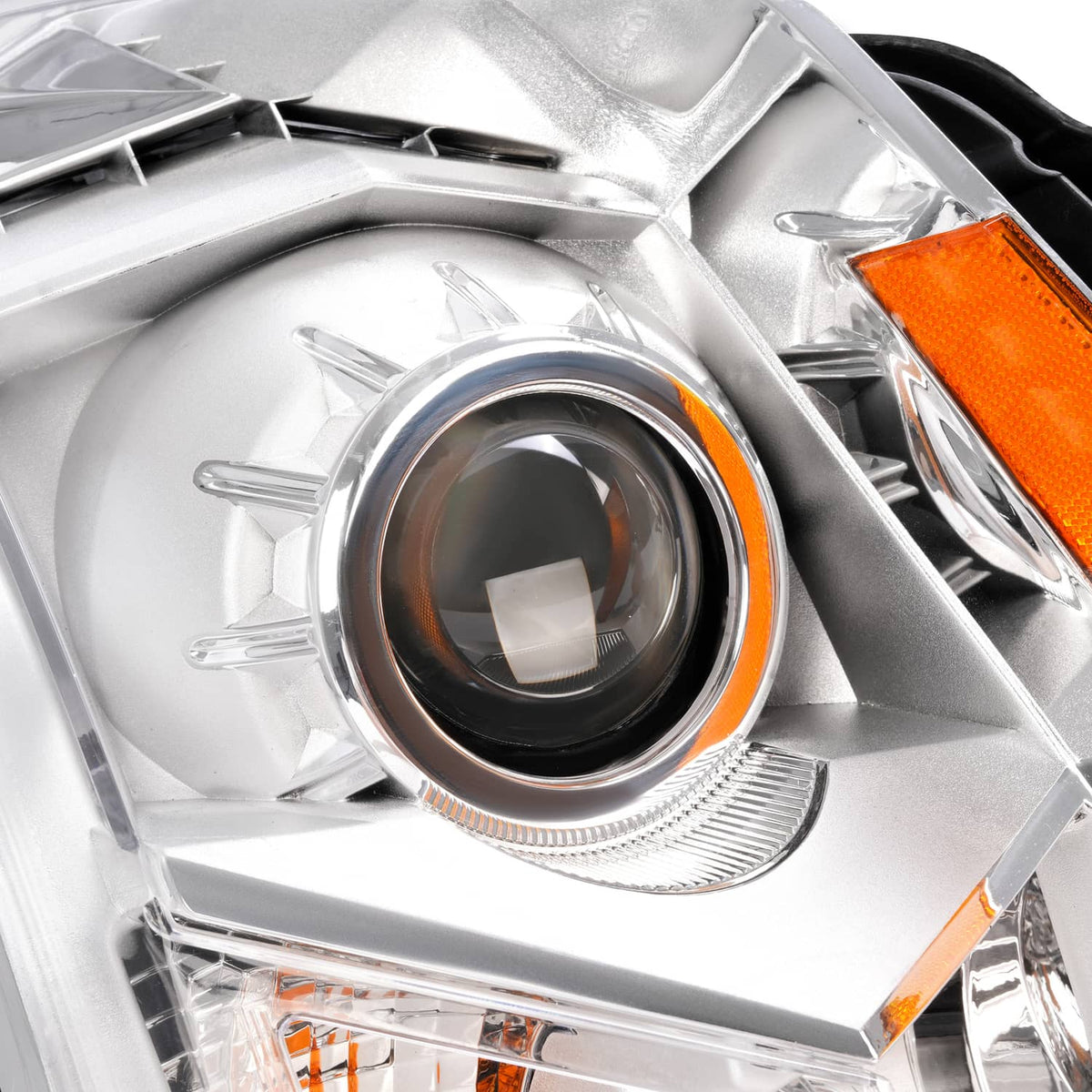 Solid Spare Clear Projector Headlight For Cadillac SRX 2010-2016 Passenger Side Replacement